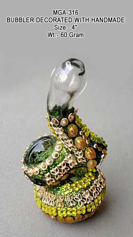 BUBBLER DECORATED WITH HANDMADE